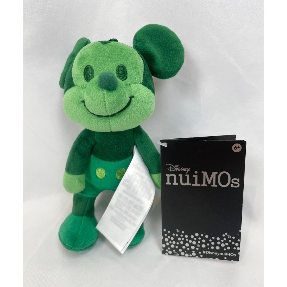 NWT Walt Disney World Nuimos Mickey Mouse Green Plush Logo Mania Tiki Tiki Room